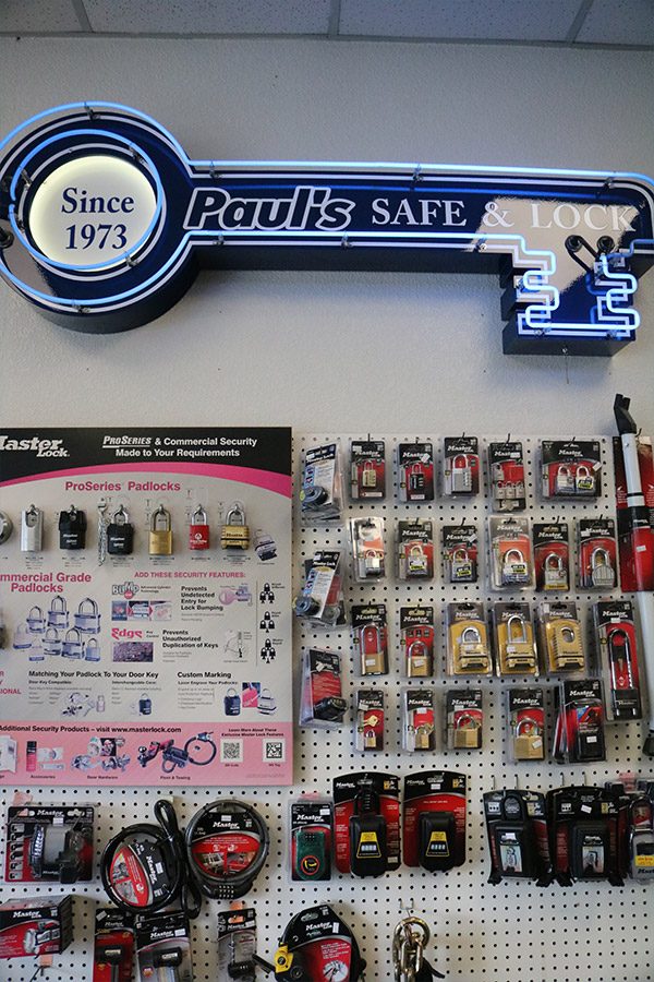 Inside the Paul's Safe and Lock showroom
